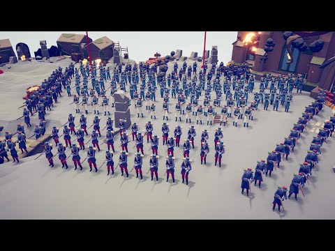 260x FRENCH WW1 ARMY vs 120x PLASTIC SOLDIERS - Totally Accurate Battle Simulator | TABS