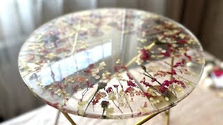 MAKE a Stunning Resin Table with Dried Flowers at HOME