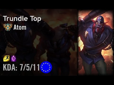 Trundle Top vs Fiora - Atom - EUW Challenger Path 6.3