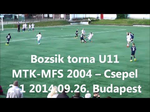 Bozsik torna U11 MTK MFS 2004 -  Csepel 2-1 2014.09.26  Budapest