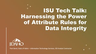 TECH talk Attribute rules
