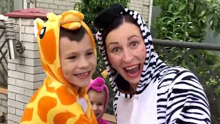 Kids play with ZEBRA and COLOR TIRES Video for Kids JoyJoy Lika