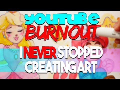 YOUTUBE BURNOUT-I NEVER Stopped Creating Art - 👑🍑Princess Peach🍑👑 and 🌟🍄Mario Sketchbook🍄🌟