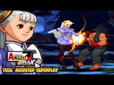 INGRID: The Most BROKEN SECRET CHARACTER IN STREET FIGHTER ALPHA 3 MAX! 【TAS】