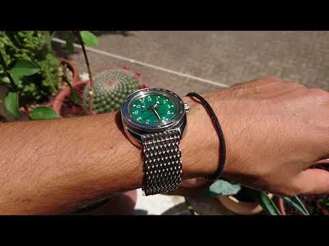 Wrist watch check, new Yobokies stainless bezel insert on my modded Vostok Amphibia  (custom case)