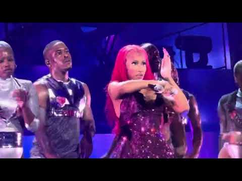 Nicki Minaj performs Beep Beep with 50 Cent on The Pink Friday 2 Tour in New York, NY on 3/30/24.