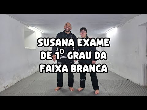 Susana exame de 1⁰ grau da faixa branca parabéns #bjj #nogi #jiujitsu