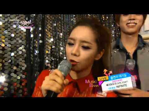 130405 Infinite Backstage with MC Haeri Yura Girl's Day