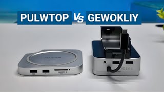 GEWOKLIY Mac Mini Vertical Dock vs PULWTOP Mac Mini Dock - Which is Best for Your Setup?