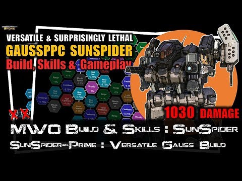 [BRxV] MWO Build & Skills : GaussPeep SunSpider - Versatile but Lethal