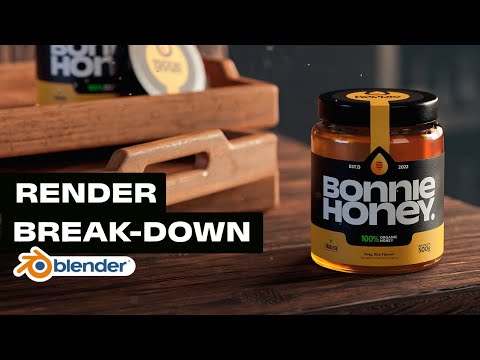 Rendering Honey Packaging in Blender