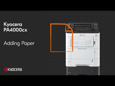 Kyocera PA4000cx — загрузка бумаги