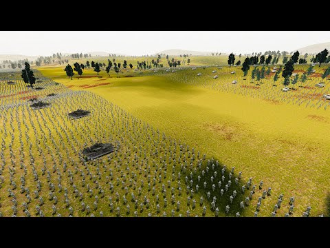 500.000 AMERICAN MODERN ARMY vs 200.000 WW2 AMERICAN ARMY | Ultimate Epic Battle Simulator 2