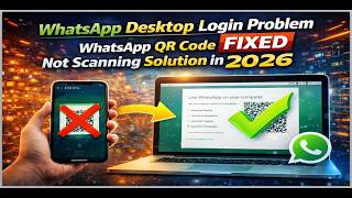 WhatsApp Desktop Login Problem FIXED || WhatsApp QR Code Not Scanning Solution in 2026