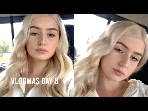 Vlogmas Day 8// Spend the day/night with me, dying hair
