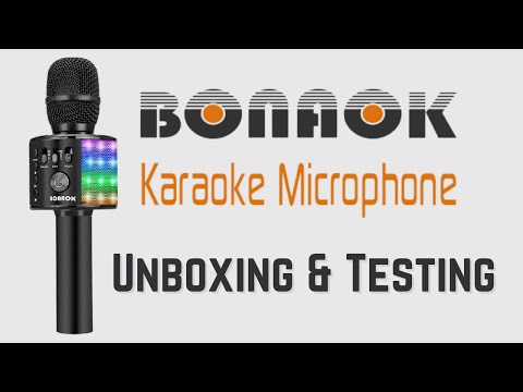 [ASMR] Bonaok Q37L Karaoke Microphone: Unboxing & Testing | Crinkles | Whispers | Singing