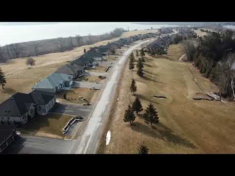 King's Bay in Seagrave Ontario Aerial view