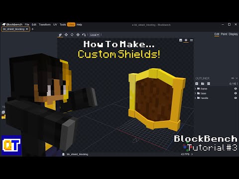 Blockbench Tutorial | How to Make Custom Shields! | MannyQUESO