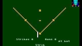 Atari 800 Game: Baseball (1979 Image Producters, Inc.)
