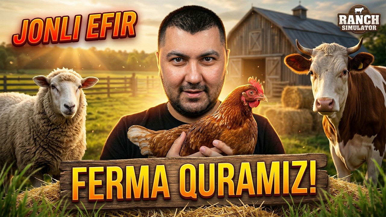 🐄FERMA QURAMIZ!  — RANCH SIMULATOR (Jonli Efir)