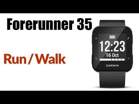 Garmin Forerunner 35 - Run Walk Intervals 10 and 1