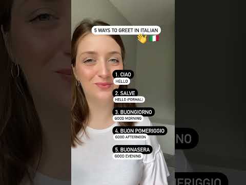 Learn Italian greetings #language #pronunciation #europeanlanguage #italianway
