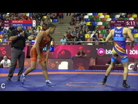 1/4 FS - 65 kg: N. KUULAR (RUS) v. E. VOLCOV (ROU)