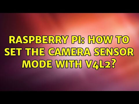 Raspberry Pi: How to set the camera sensor mode with V4L2?