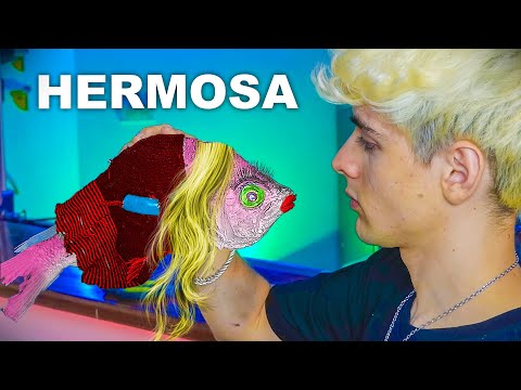 COMO HACER un MAKEUP PARA TU PESCADO *tutorial de maquillaje profesional*| Bruno y Joel Random #24