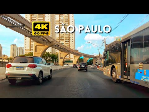 Avenida Washington Luís, Zona Sul de São Paulo | 4K 60FPS BRASIL