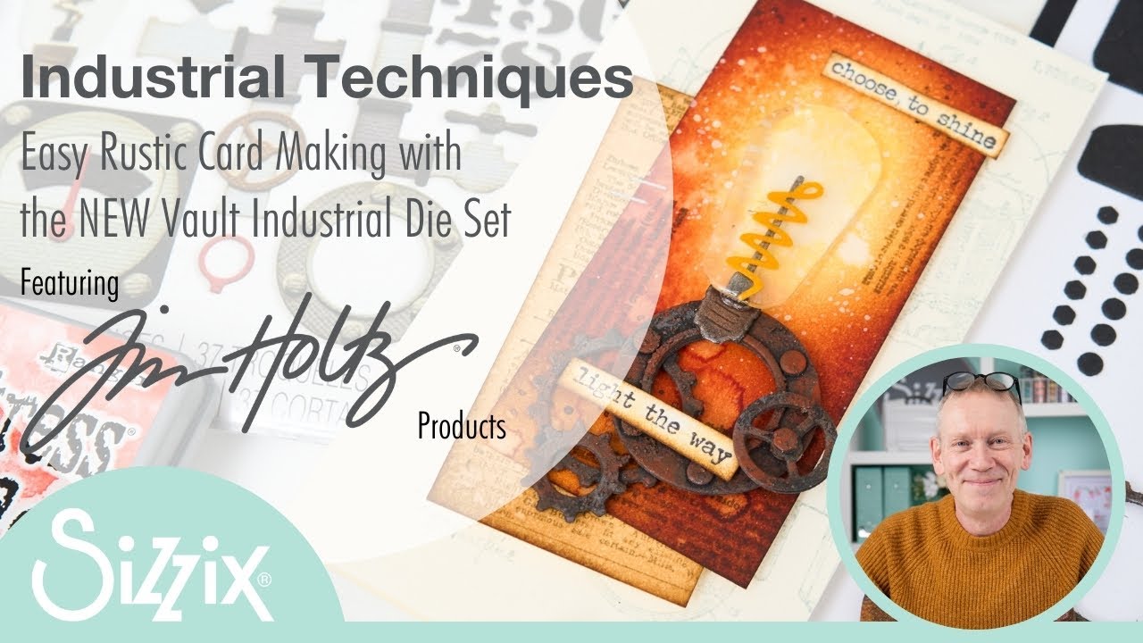Papercraft Techniques for Creating Industrial Style - Using Tim Holtz' Vault Industrial Die Set