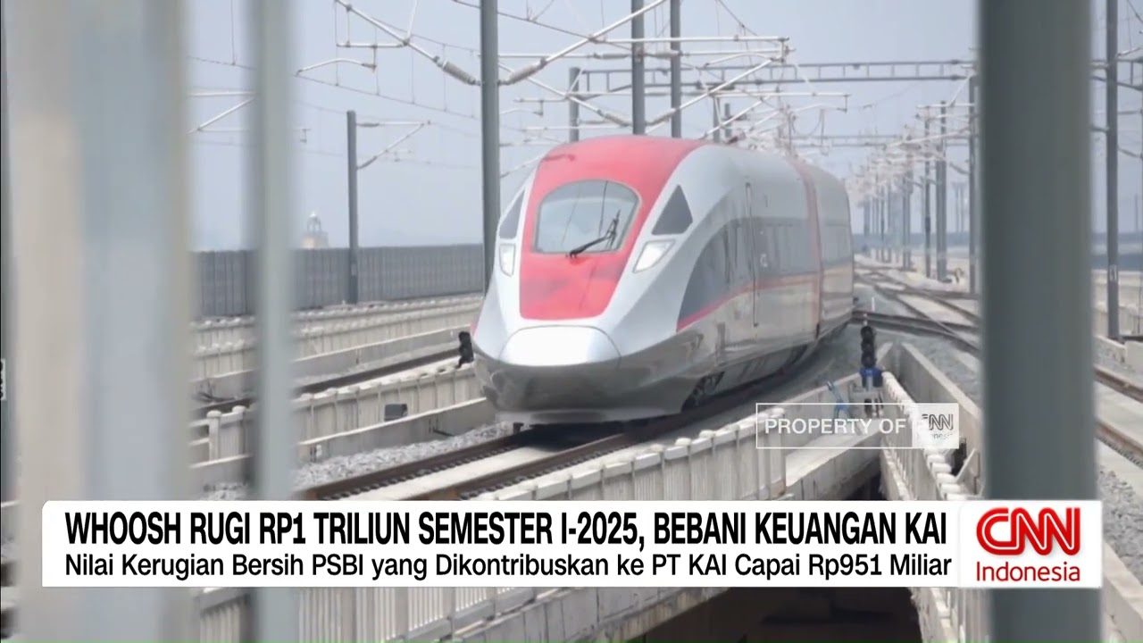 Whoosh Rugi Rp1 Triliun Semester I-2025, Bebani Keuangan KAI