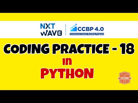 Coding Practice 18 Python Nxtwave Ccbp Code Solutions By Gym Coder Python Cp Series