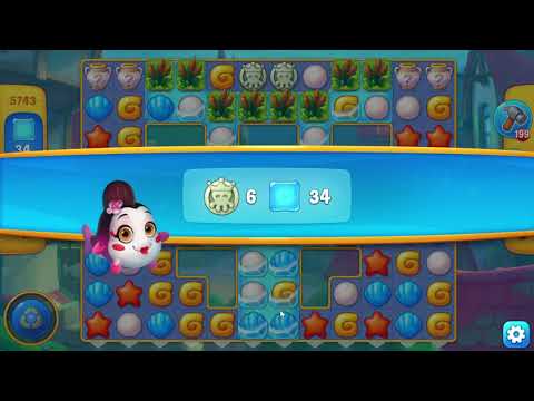 Fishdom 5743 Level - 17 moves - NO BooSTERS