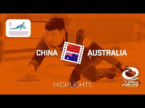 HIGHLIGHTS: China v Australia - Men - Round Robin - Pacific-Asia Curling Championships 2018