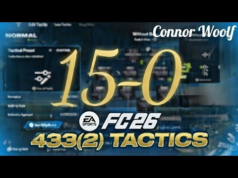 433 is BACK 😍 The Best META FC26 433(2) Custom Tactics 🔥