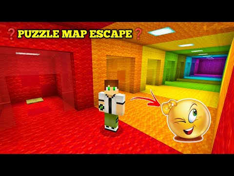 MINECRAFT BUT I TRAPPED IN A PUZZLE MAP | PUZZLE MAP ESCAPE IN TAMIL | JINESH GAMING