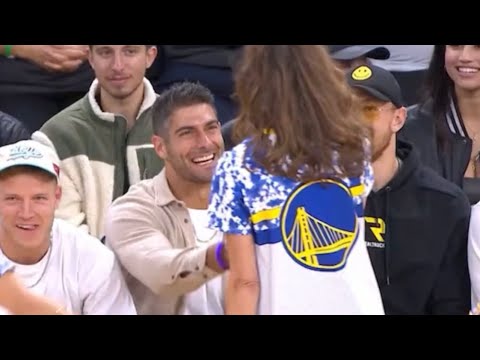 Warriors cheerleaders only said hi to 49ers Jimmy Garoppolo not George Kittle or Christian McCaffrey