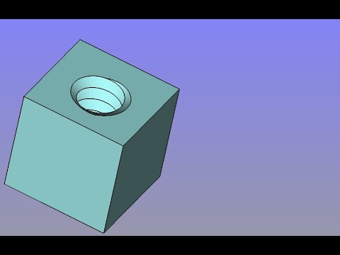 #freecad innengewinde mit exotischem gewinde #tutorial #anleitung #beispiel maschinenbau 3d druck