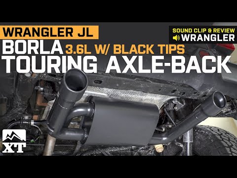 Jeep Wrangler JL Borla Touring Axle Back w/ Black Tips Exhaust Sound Clip & Install