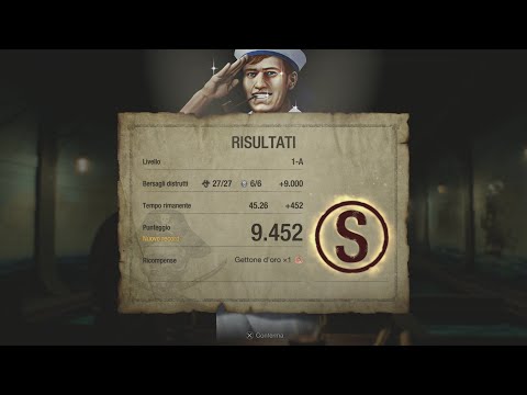 Resident Evil 4 PS5 Poligono di tiro - Sfida 1-A - Grado S - 100%