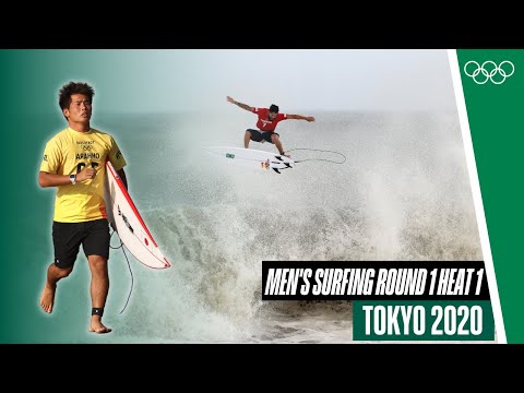 Men's Surfing Round 1 Heat 1 Tokyo 2020