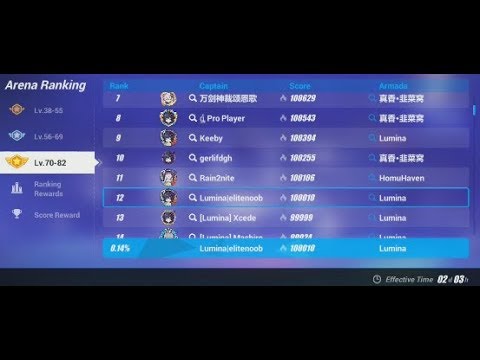 100k MA -  37.1k Himeko 31.7k Kallen 31k DXY