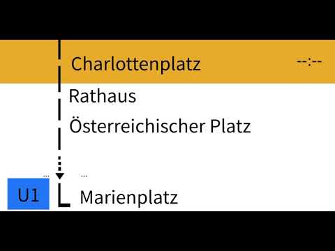 Ansage Bis Marienplatz Linie U1 SSB Stuttgart