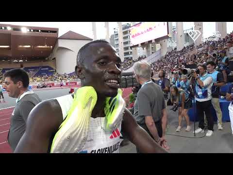 INTERVIEW: Emmanuel WANYONYI - 1:41.44 MR,WL, 800m / Herculis EBS Monaco - 2025 Wanda Diamond League