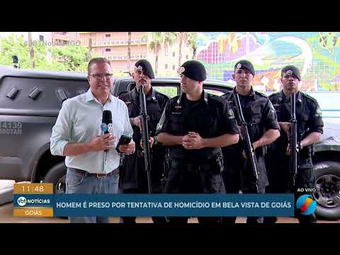 Homem é preso por tentativa de homicídio em Bela Vista de Goiás