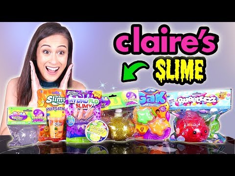 DE GEKSTE SLIJM VAN CLAIRE'S UITPROBEREN! || Slime Sunday