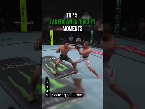 Top 5 Takedown Intercept Moments #ufc #mmafighter #mma #ufcfighter#timing#counter#intercept#takedown