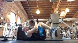 Dumbbell Reverse Crunch exercise video thumbnail