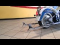2005 Harley Davidson FLSTNI Softail Deluxe In Glacier White Pearl Chopper Blue
